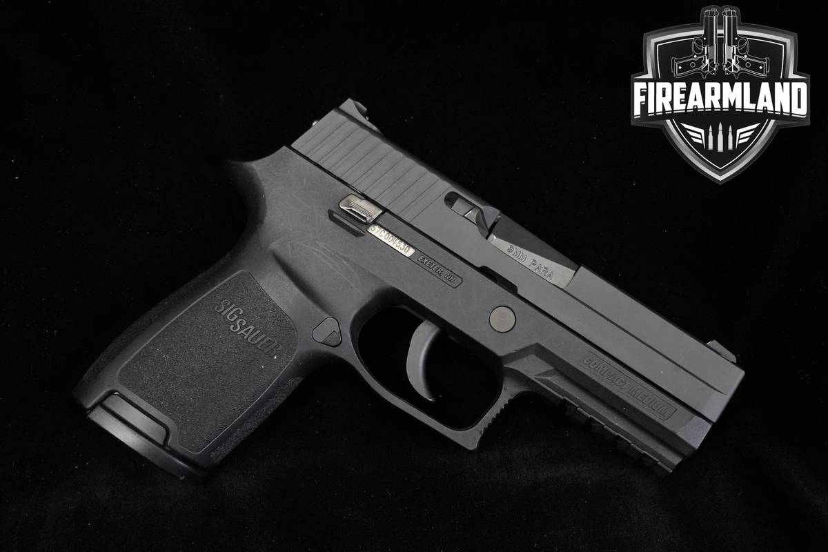 Sig Sauer P250 Compact Medium 9mm Sig-Sauer P250 P-250 +2 MAGS & ORIG CASE