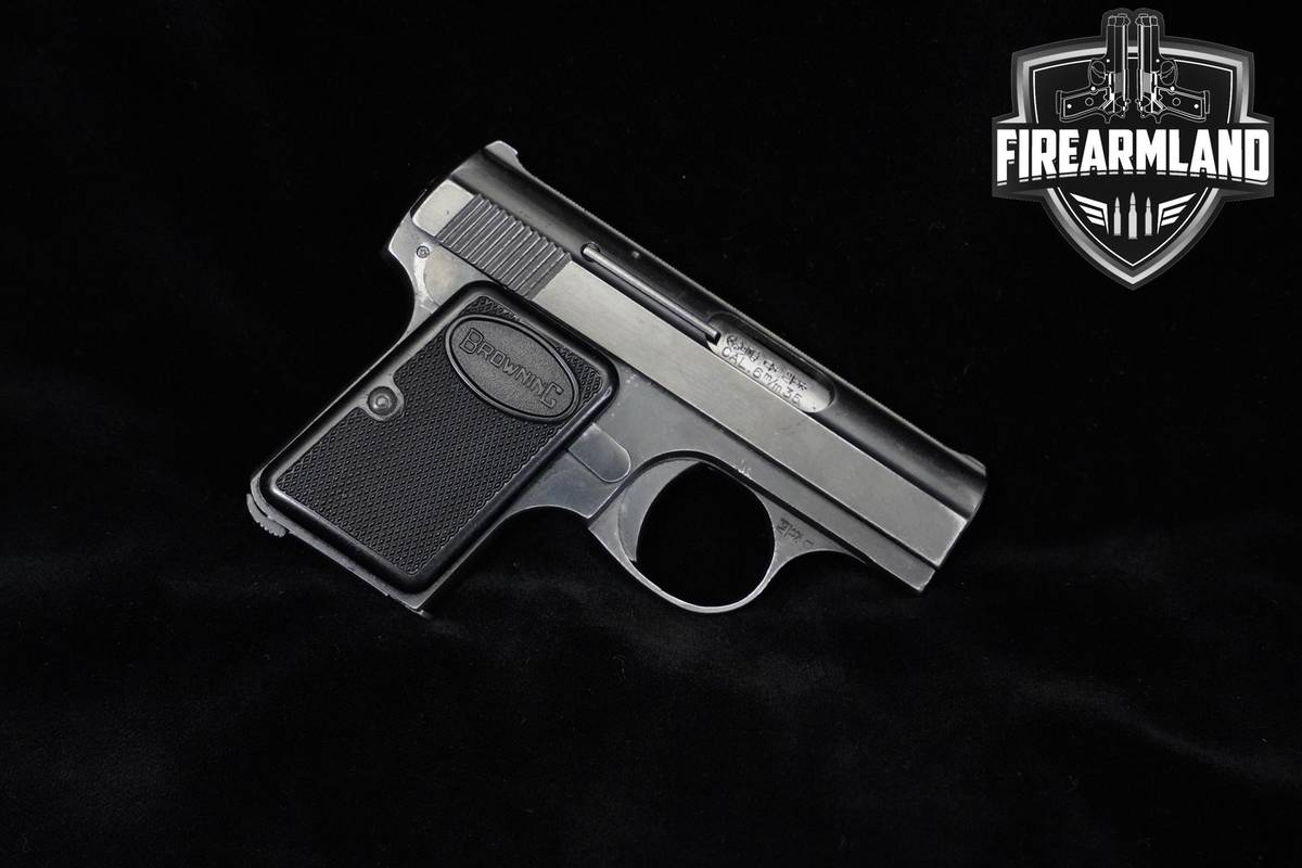1966 Browning .25 Automatic Pistol Baby Browning 2.11" Blued +HOLSTER
