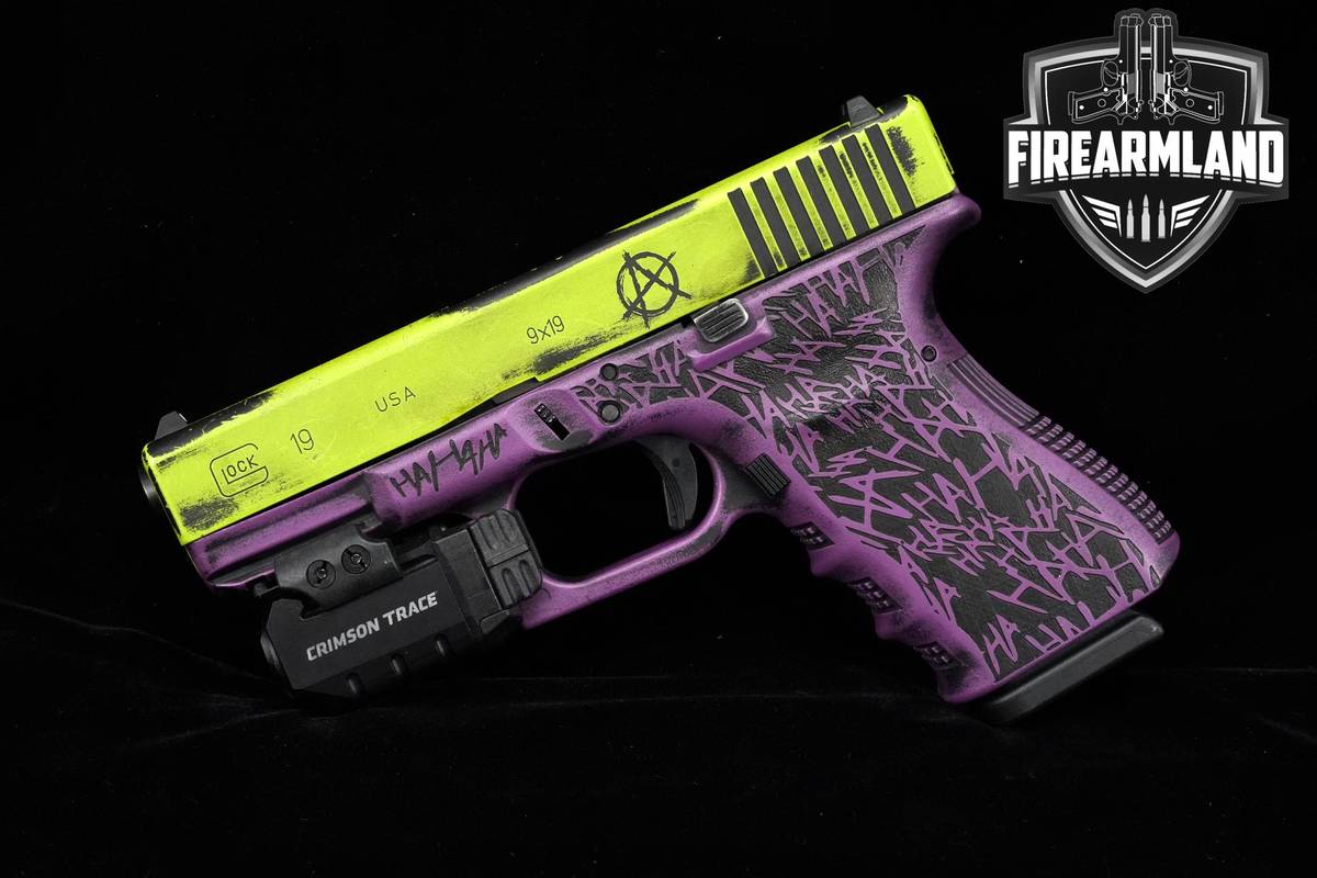 JOKER THEME! Glock 19 Gen3 9mm 4.02" Two-Tone G19 Gen 3 Pistol +ORIG CASE