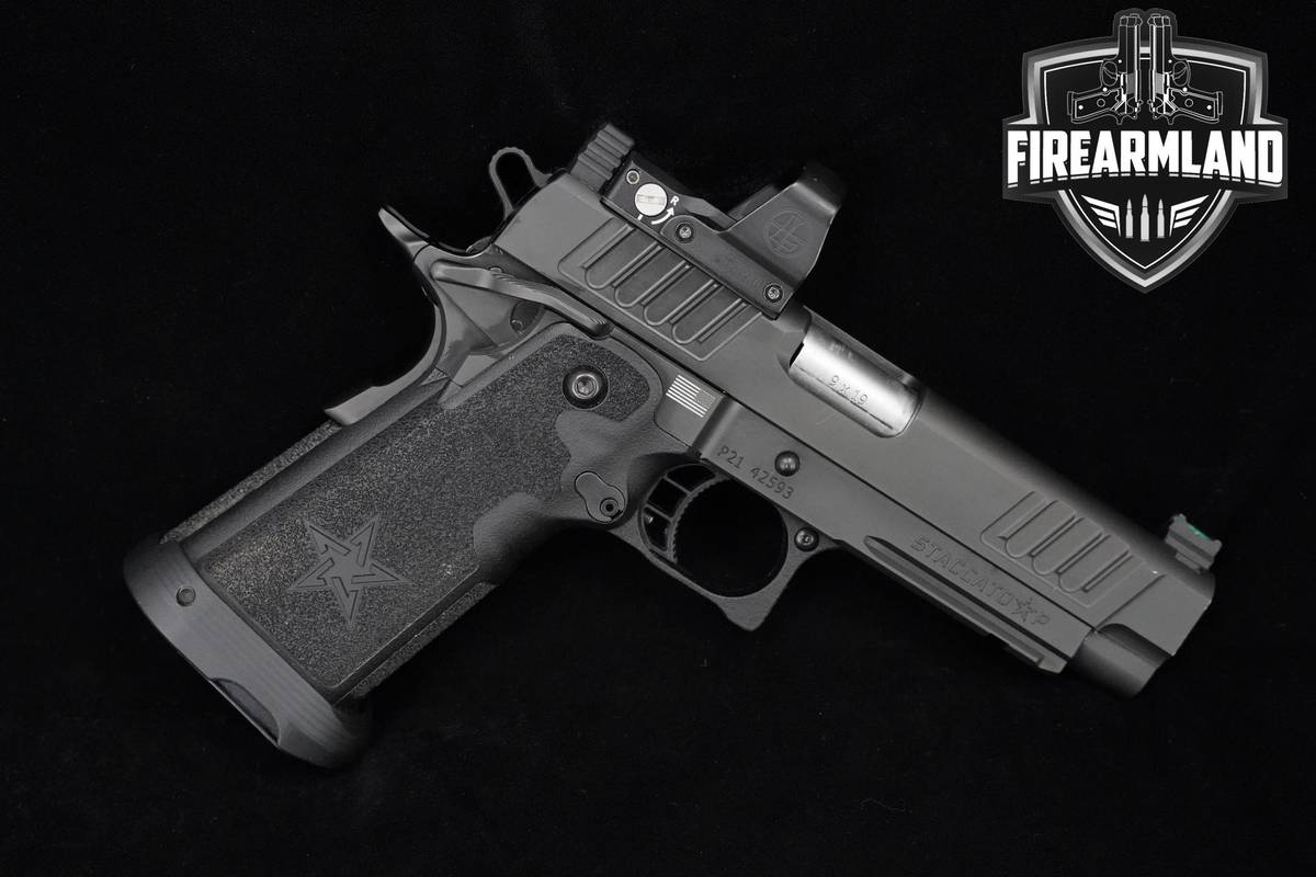 Staccato STI Model P 2011 9mm 4.4" DLC Staccato P-2011 +LEUPOLD DPP & CASE