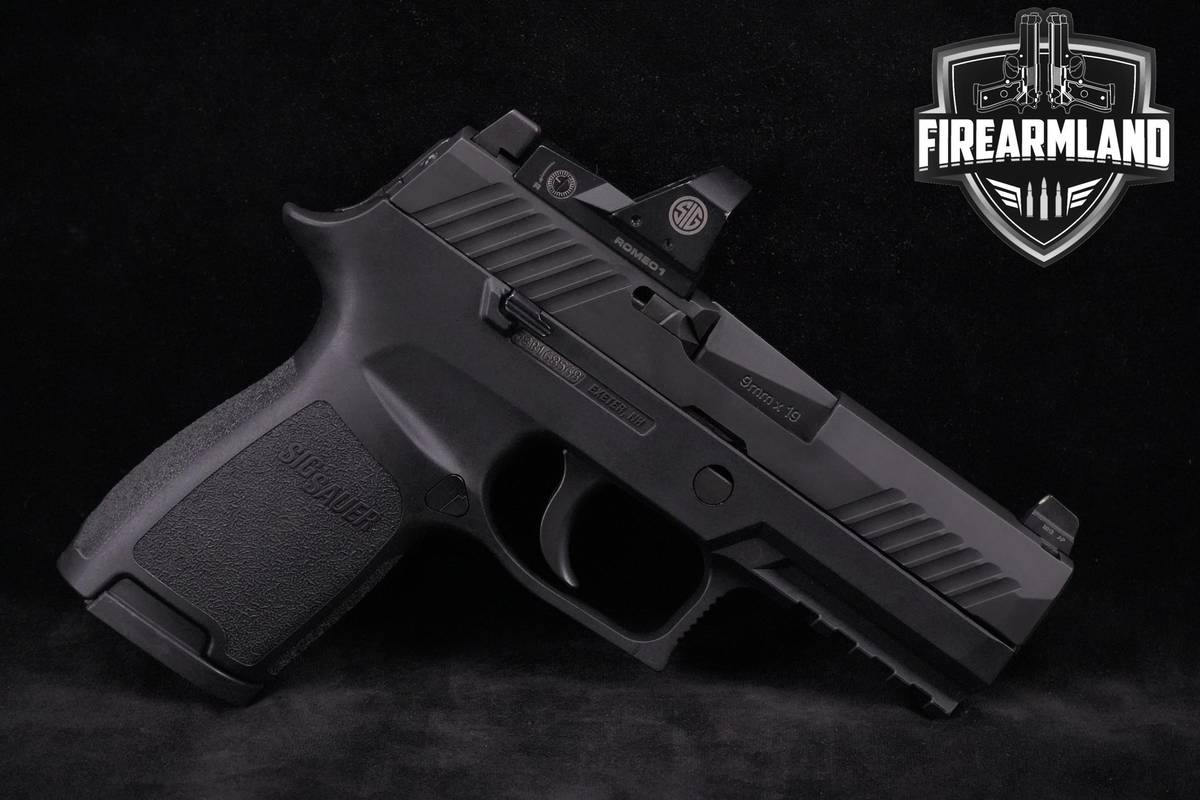 Sig Sauer P320C 9mm 3.9" Nitron P320C P320-C P-320 +ORIG CASE & OPTIC
