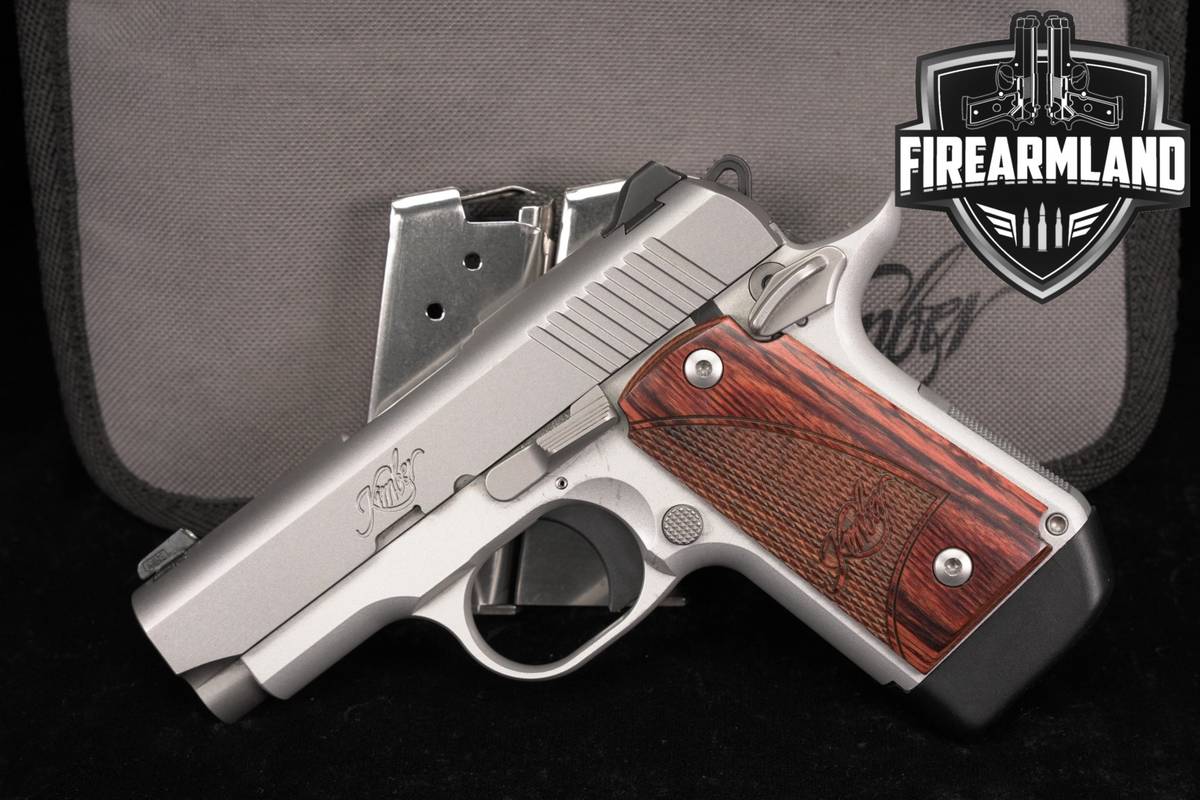 Kimber Micro 9 Stainless 9mm 1911 3.15" Silver Micro9 +3 MAGS & ORIG CASE