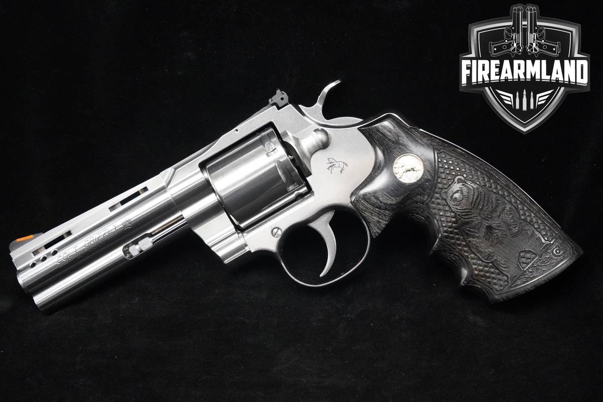 RARE Colt Grizzly 357-Magnum 4.25" Polished Stainless Colt-Grizzly +OG CASE