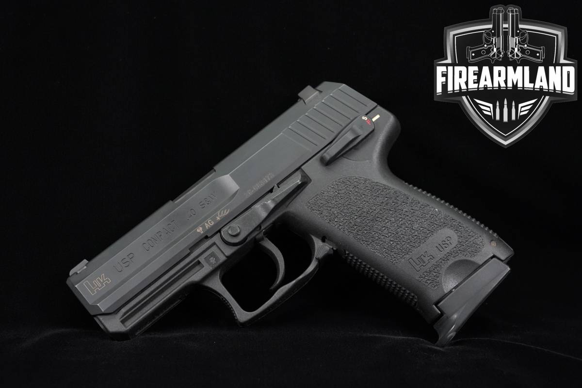 Heckler & Koch H&K HK USP Compact 40 S&W 3.58" Trijicon-Sights +ORIG CASE