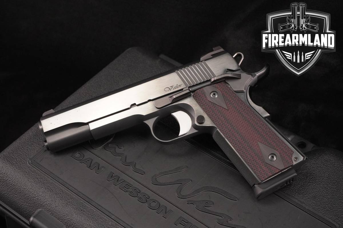 Dan Wesson Valor 45 ACP Blued 1911 5" +2 MAGS & CASE