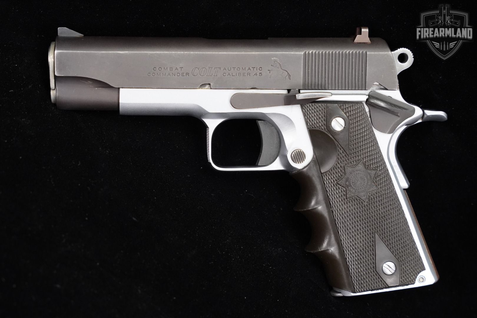 最終値下‼️【WA】COLT COMBAT COMMANDER フレームシルバー 1979 Colt Combat Commander Pre-Series 80 1911 .45 ACP 4.25