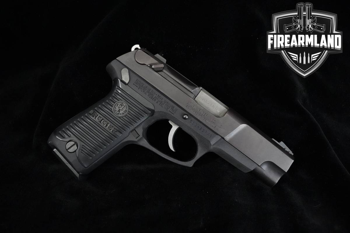 1998 Ruger P90 45 ACP 4.5" Blued Ruger Discontinued +2 MAGS AND SOFT CASE