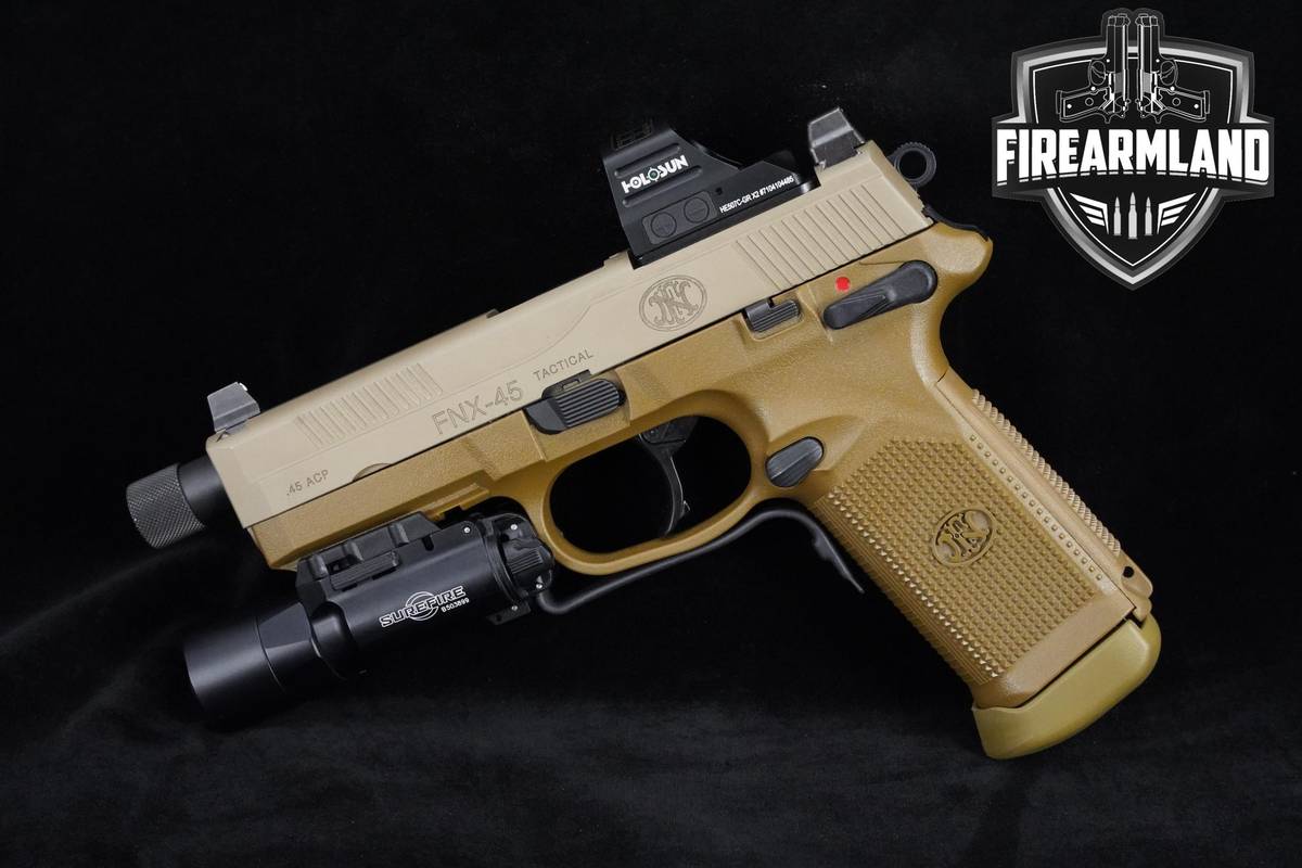 FN FNX-45 Tactical 45 ACP FDE FNX-45 FNX45 FNX-45T +ORIG CASE & OPTIC