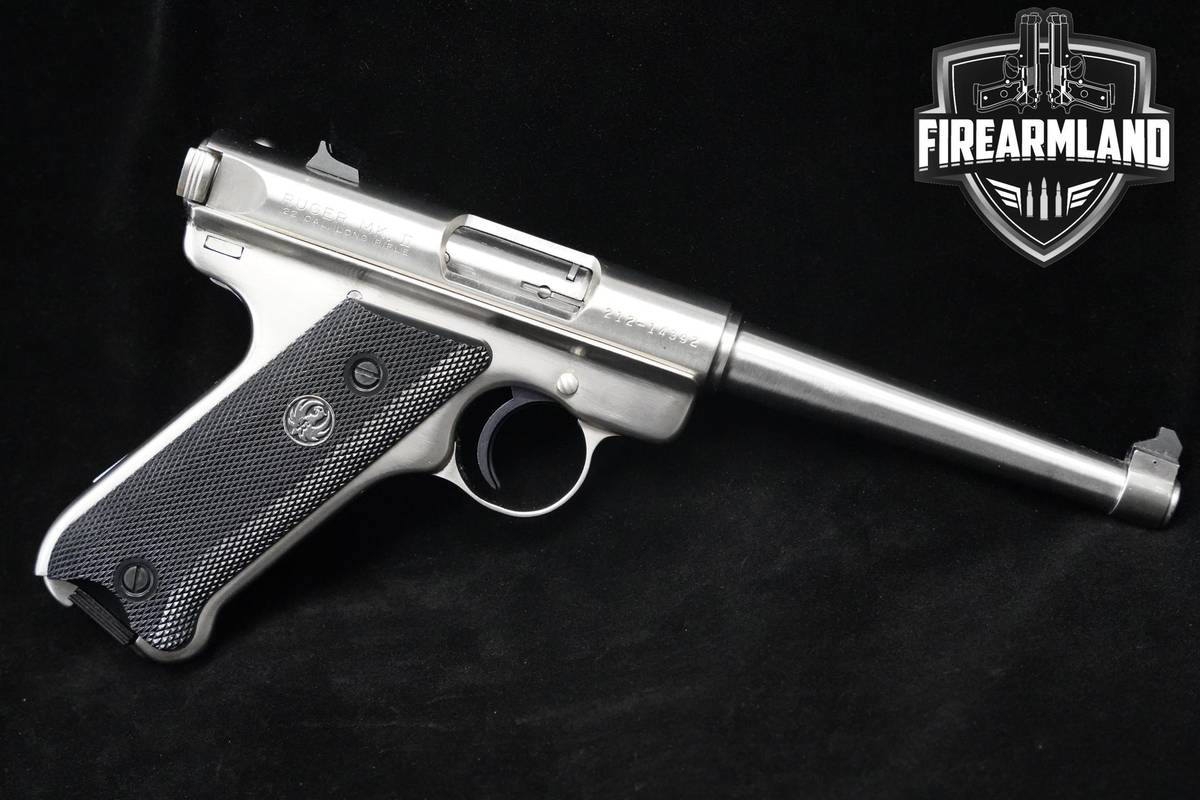 1986 Ruger Mark II Stainless 22LR Stainless Steel Ruger-Mark II MKII Mark 2