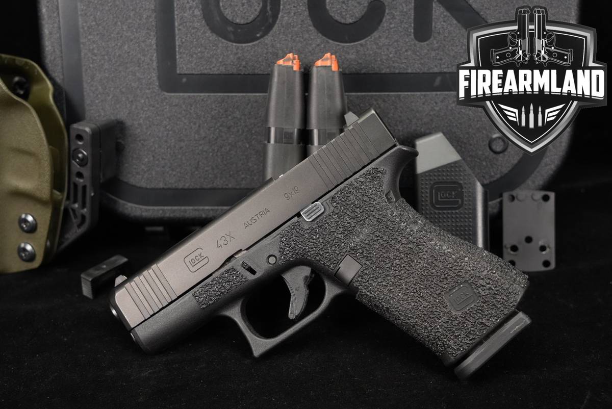 Glock 43X G43X Slimline 9mm Optics-Ready +3 MAGS, CASE, HOLSTER
