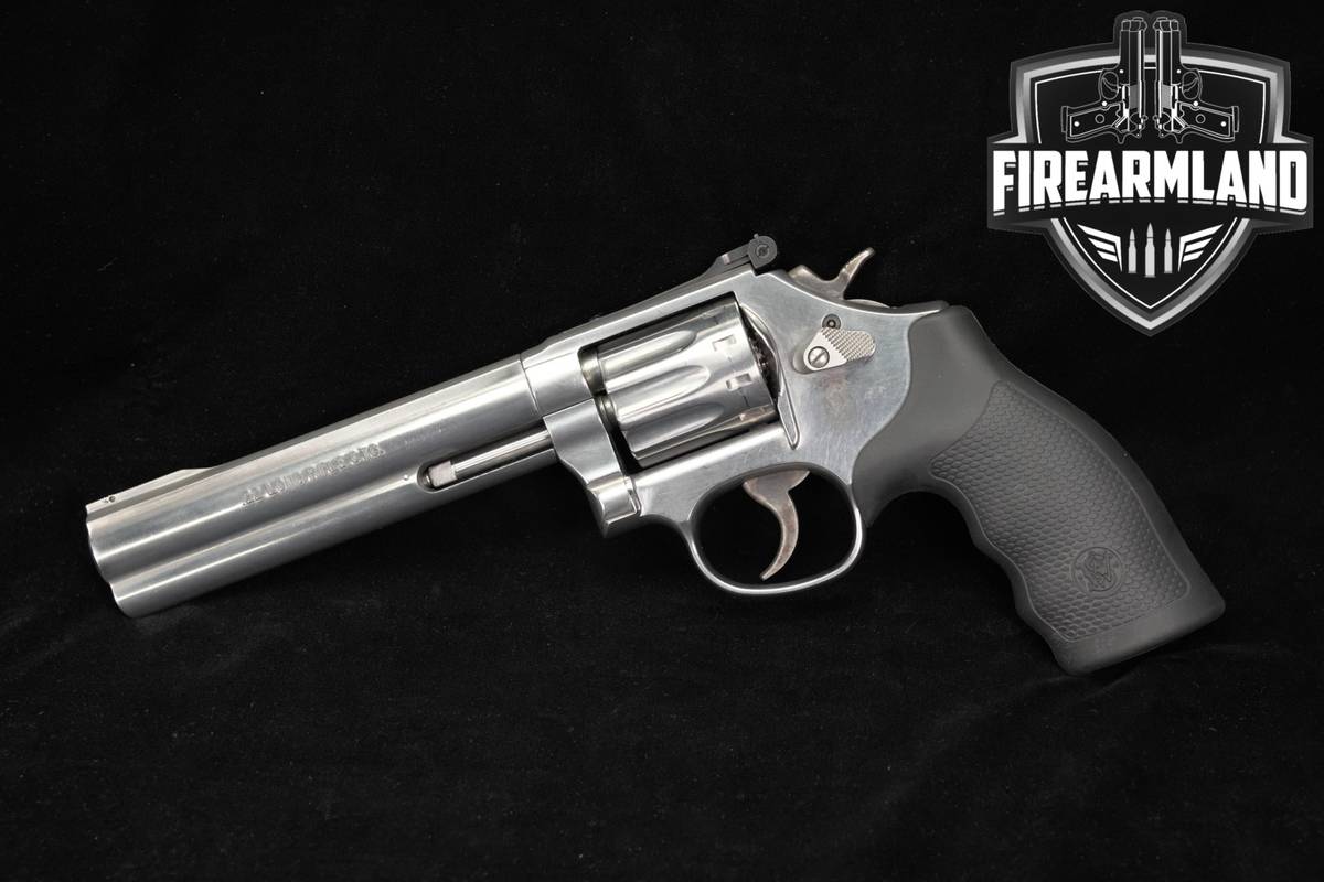Smith & Wesson Model 617-6 S&W 22LR Satin Stainless DA/SA HEAVY BARREL