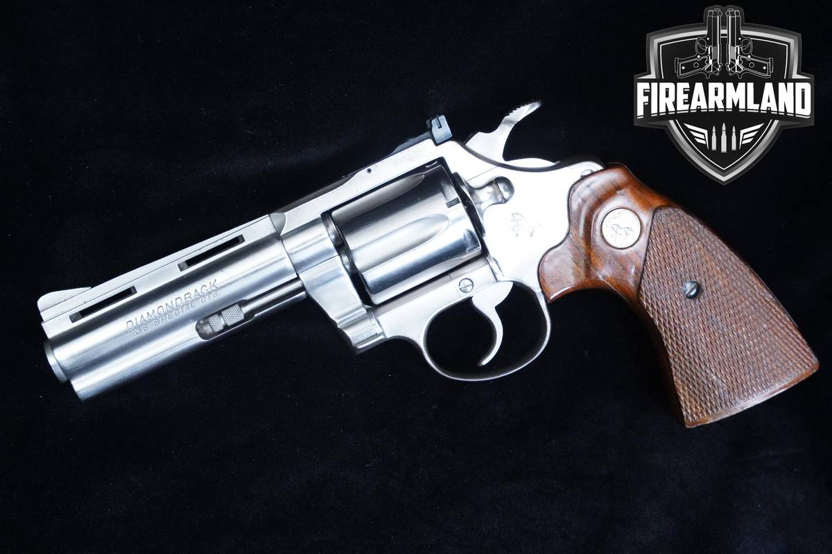 1984 Colt Diamondback 38 Special 4" Nickel Plated Colt-Diamondback VENT RIB