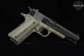 Springfield Armory Model 1911-A1 GI; IMBEL (Made in Brazil) .45 ACP Two-Tone Black & OD Green in Good Condition Image 2