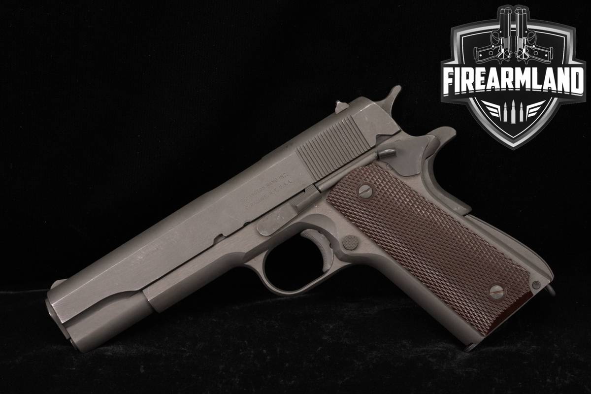 WWII 1945 Remington Rand M1911A1 45 ACP 1911 5" Parkerized Grey USGI
