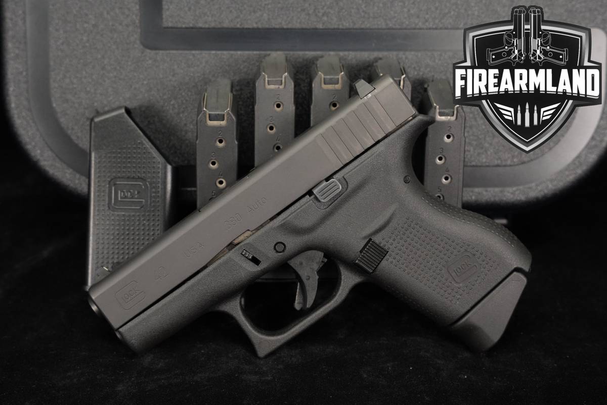 Glock 42 G42 380 Slimline ACP 3.25 +6 MAGS & ORIG BOX