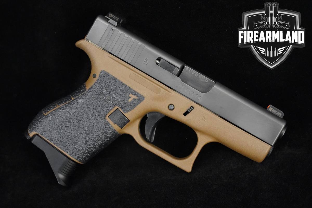 TRUCKER SPECIAL Glock 42 Slimline 380 ACP 2-Tone Glock G42 +4 MAG & OG CASE