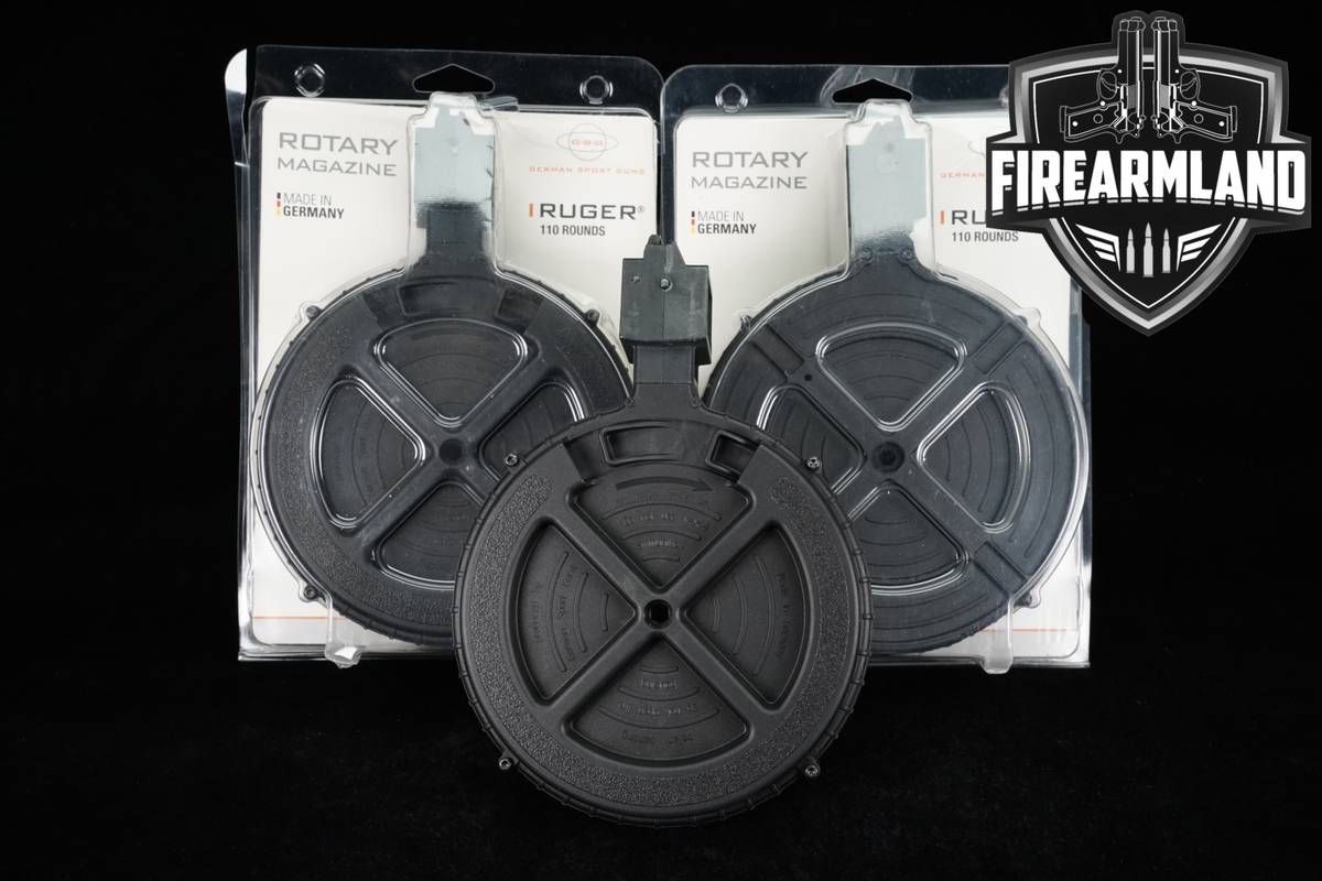 German Sport Guns (GSG) THREE (3) Ruger 10/22 110 Round Rotary Drum 1022