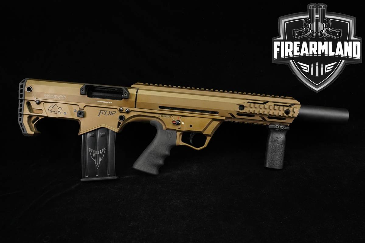 Black Aces Tactical FD12 Pro Series Bullpup 18.5" FDE +ORIG CASE & 4 MAGS