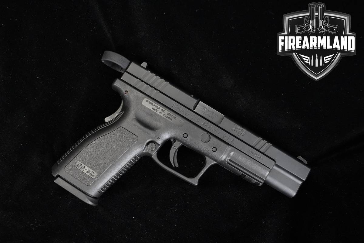 Springfield Armory XD-9 Tactical 9mm 5" XD-9 XD9 4MAGS, ORIG CASE & HOLSTER