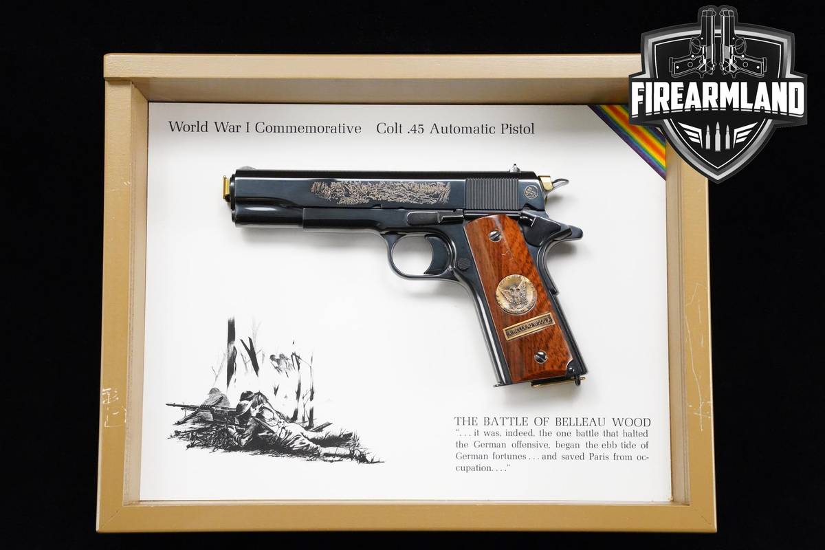 1967 Colt M1911 Belleau Wood WWI Commemorative 45-ACP 1911 Blued Colt-M1911