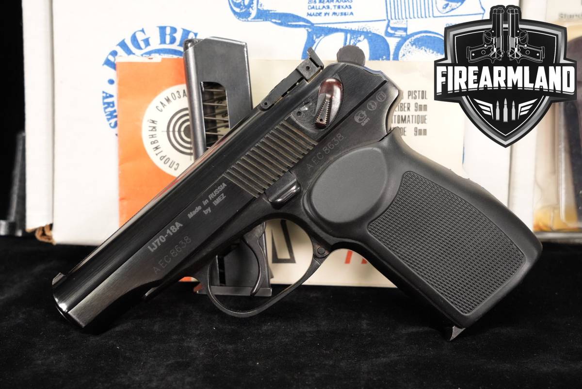 Izhevsk Imez IJ70-18A 9x18mm Makarov IJ-70 18-A DA/SA +2 MAGS & ORIG BOX