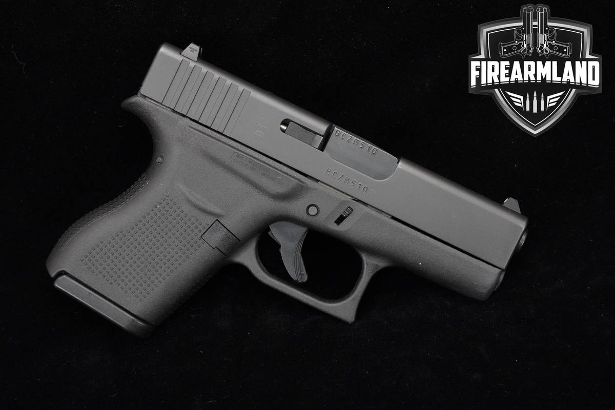 Glock 43 Slimline 9mm 3.4" Glock-43 G43 +2 MAGS & ORIG CASE