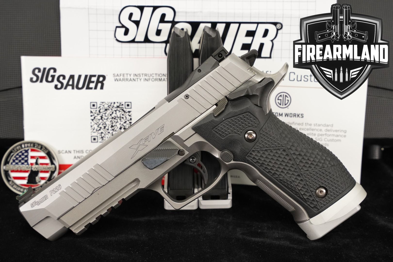 Sig Sauer P226 X-Five Custom Works Stainless 9mm | Live Auction