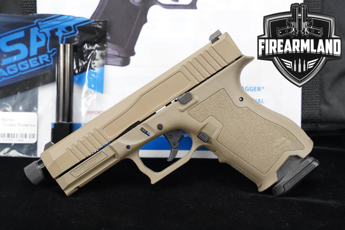 Palmetto State Armory PSA Dagger Compact THREADED 9mm FDE +ORIG CASE