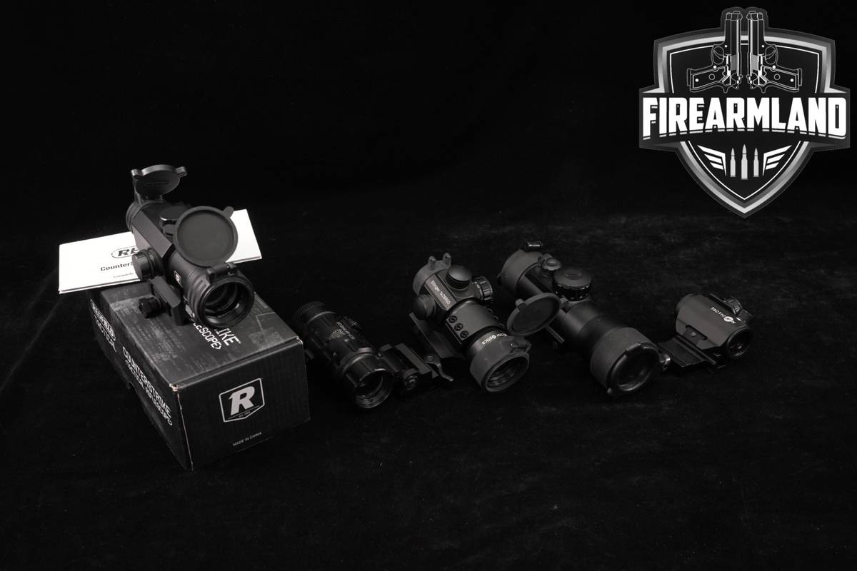 FOUR RED DOT SIGHT LOT 4 Pack Tacvector Tacticon TruGlo Redfield UTG RDS