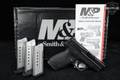 Smith & Wesson (S&W) M&P9 Shield First Generation; California Compliant; Loaded Chamber Indicator; Manual Thumb Safety; Magazine Disconnect Safety 9mm Luger (9x19 Para) Black in Very Good Condition Image 2