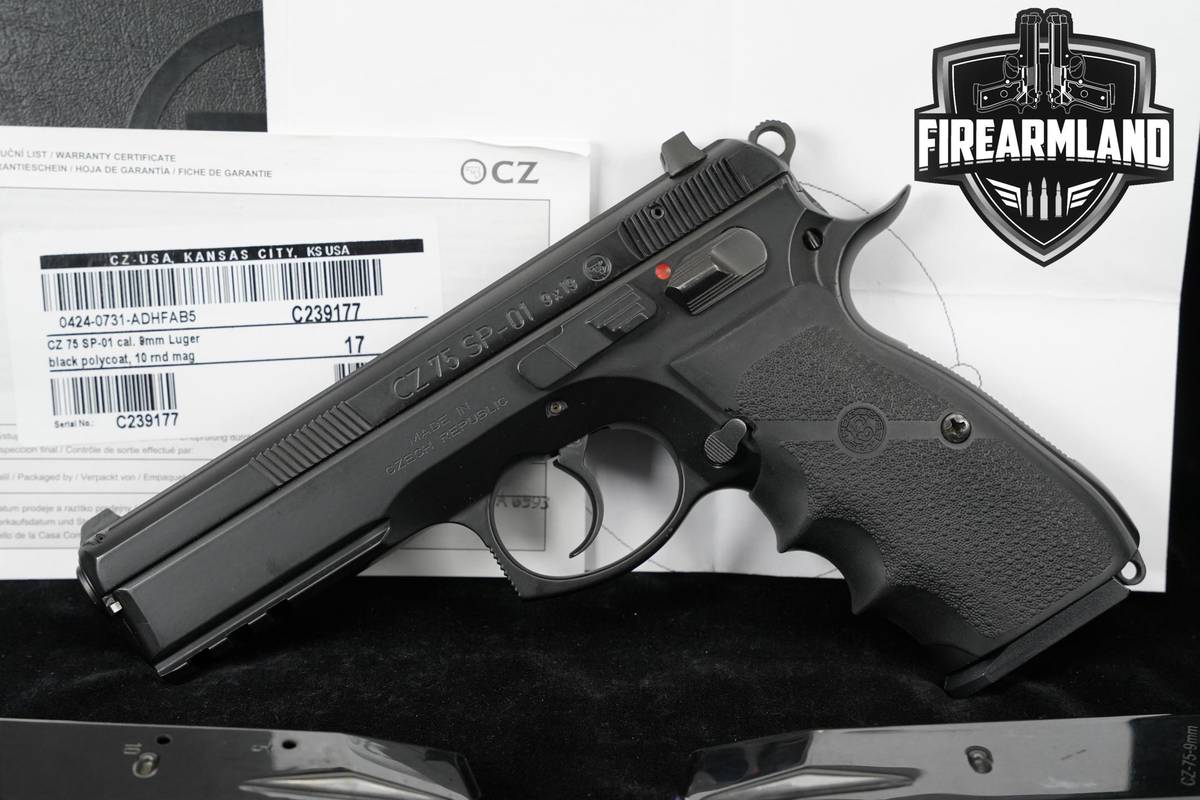 CZ 75 SP-01 9mm 4.6" CZ75 SP01 +3 MAGS & ORIG CASE