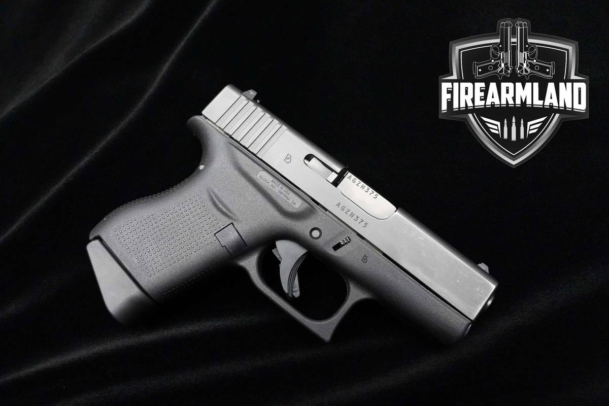 ORIG CASE Glock 43 9mm Glock Pistol 9 G43 2MAGS