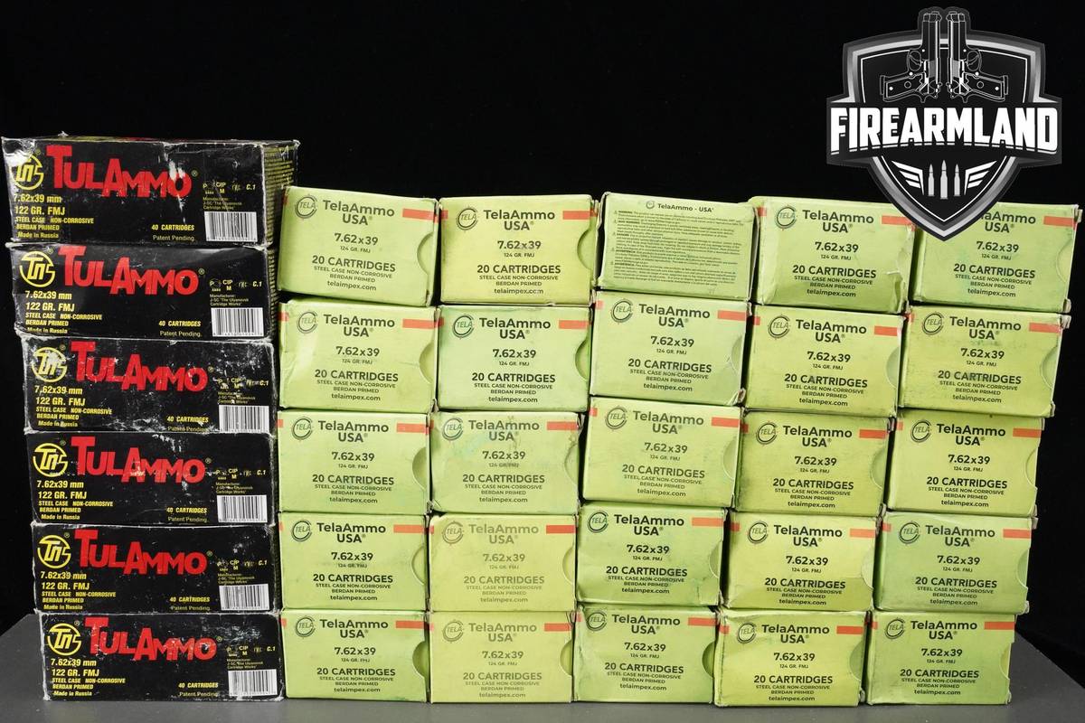 7.62x39 Ammo 7.62x39 Ammunition 740 ROUNDS