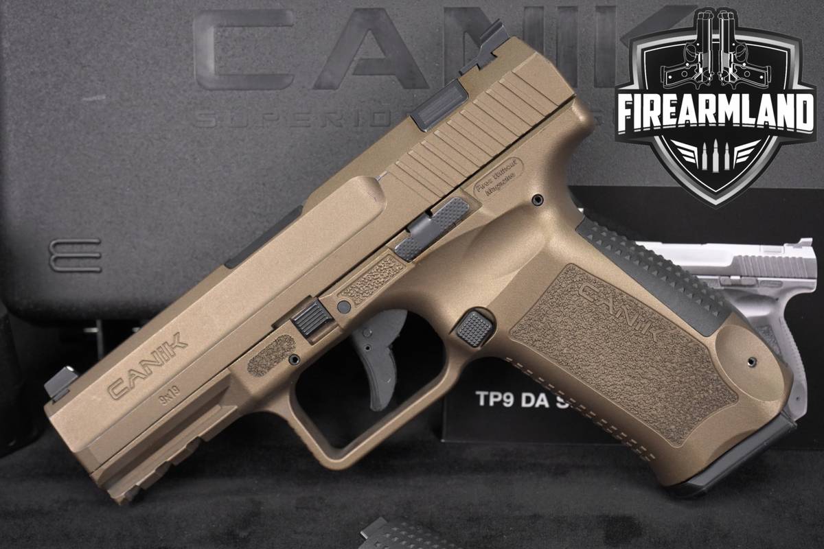 Canik TP9DA 9mm 4.07" FDE TP 9 TP9 DA +ORIG CASE