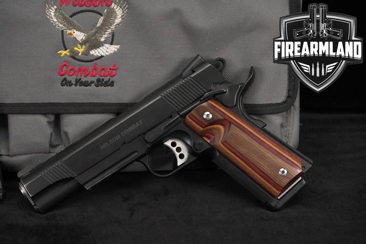 Wilson Combat CQB Light Rail WC 45 ACP 1911 5 +2 MAGS & ORIG CASE