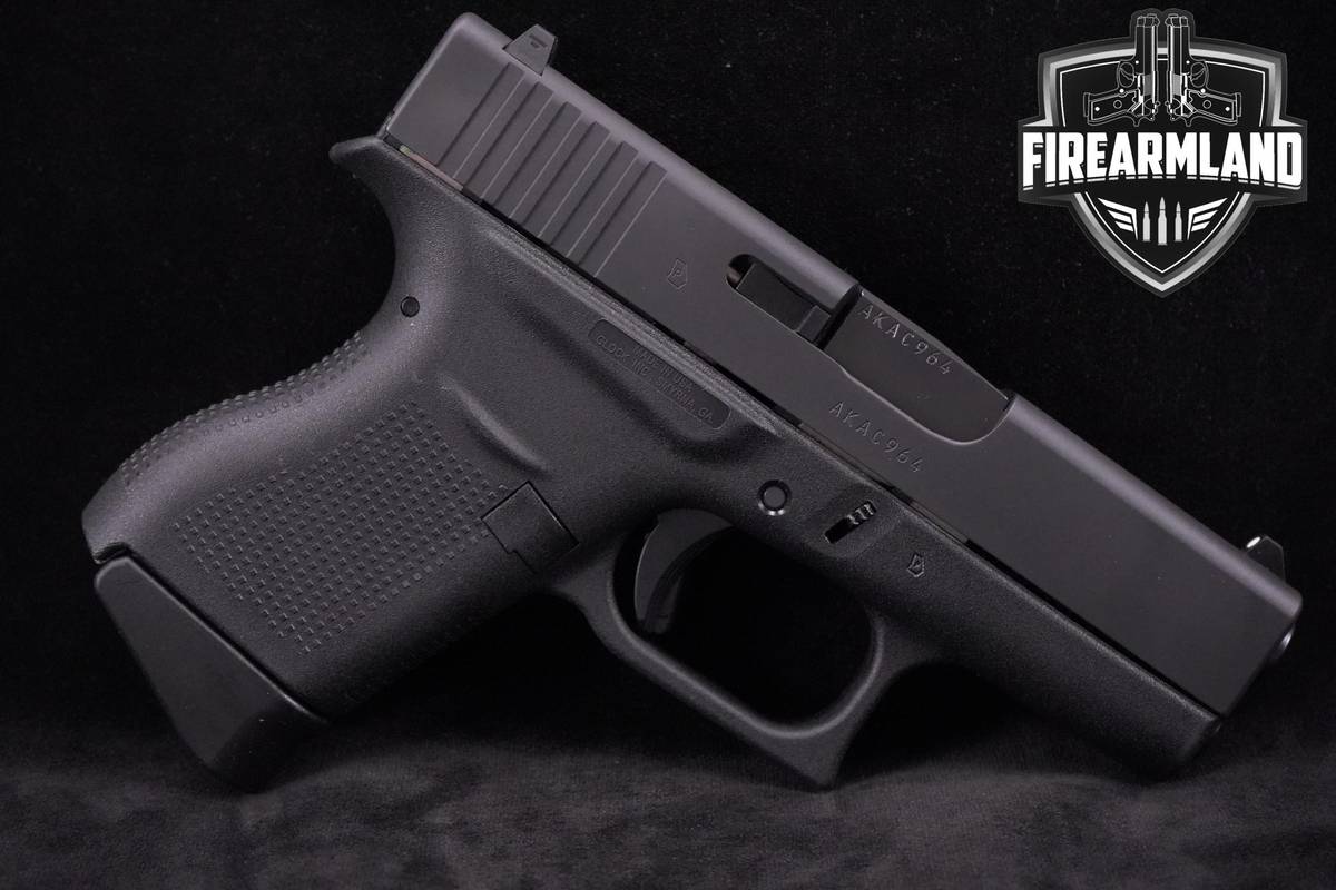 Glock G43 9mm 3.41" G43 G-43 +2 MAGS & ORIG CASE