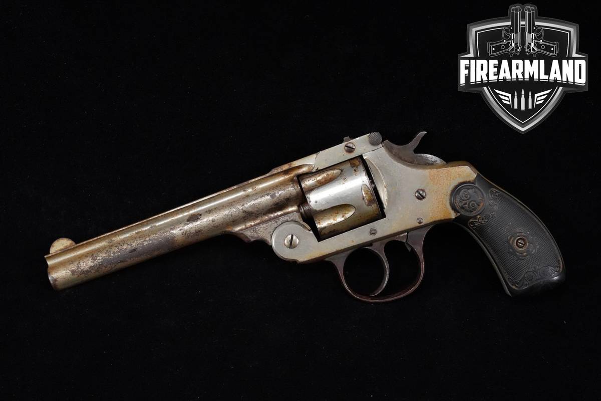 VINTAGE Iver Johnson Safety Automatic Hammer 38 S&W 5 Nickel