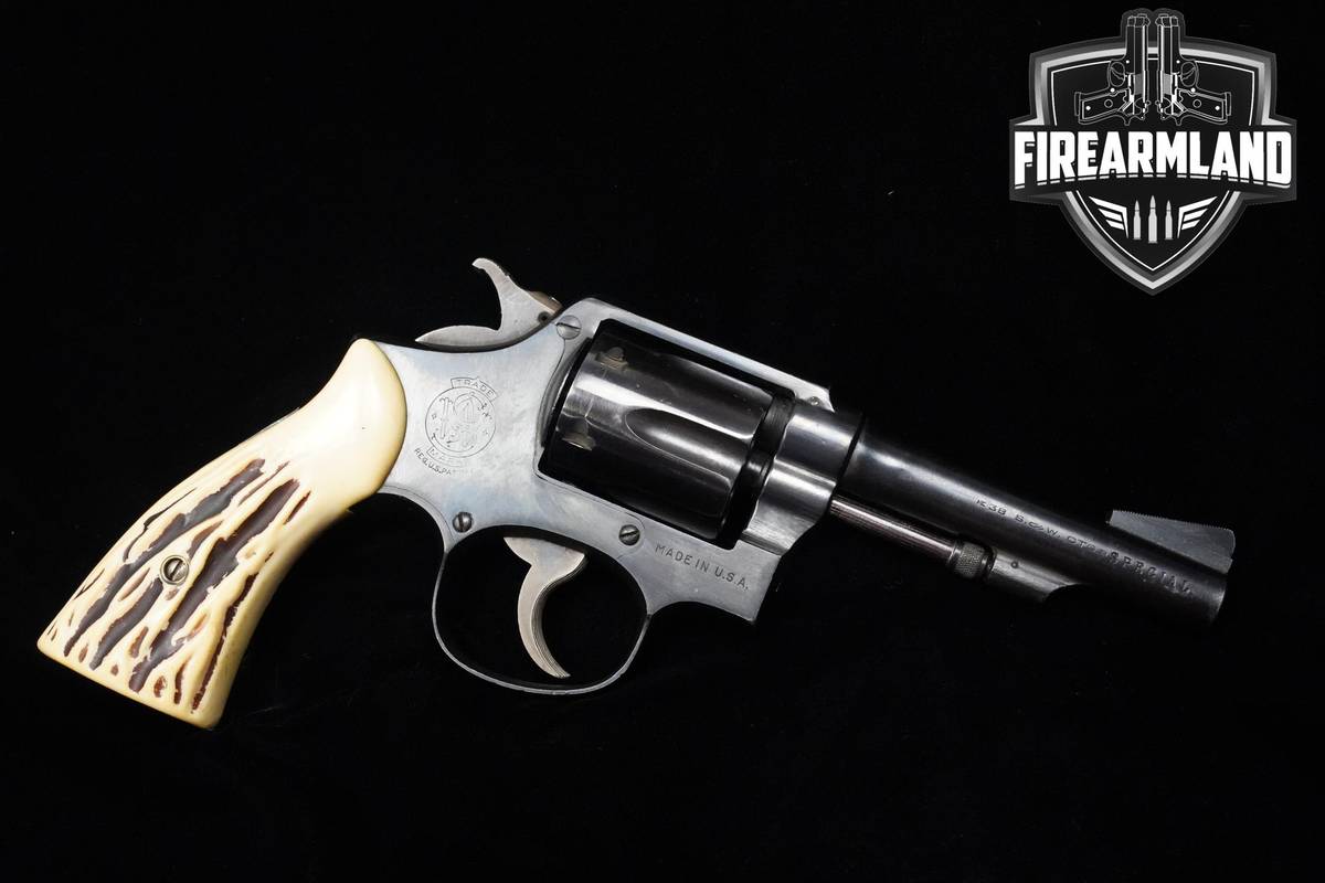 1944 Smith & Wesson S&W Pre-Model 10 Victory Model 38 Special 4" Blued S&W