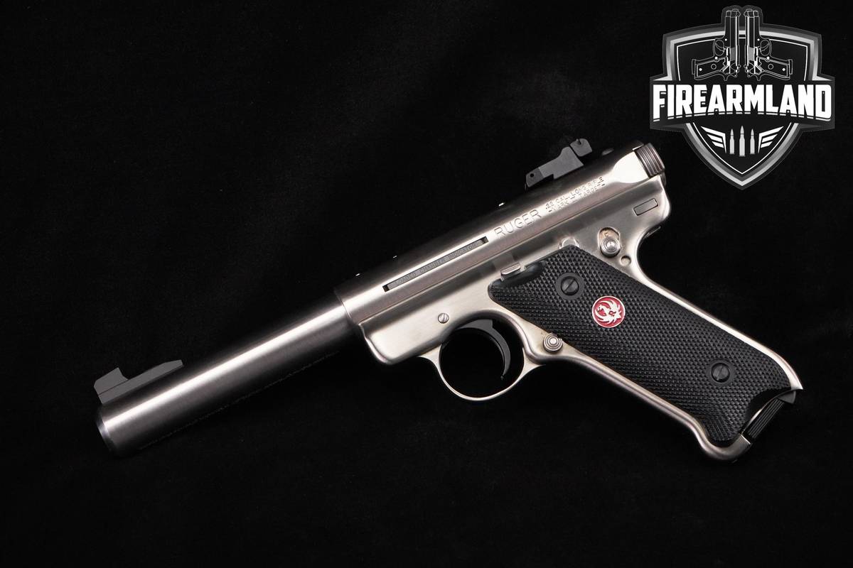 Ruger Mark III Target 22LR 5.5" Satin Stainless Mk-3 +2 MAGS & ORIG CASE