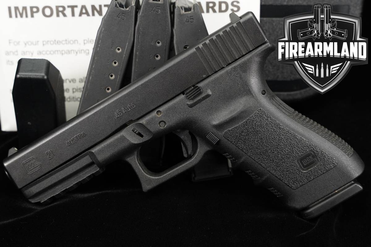 Glock 21 Gen3 G21 SF Gen 3 45 ACP 4.6 +4 MAGS & ORIG CASE