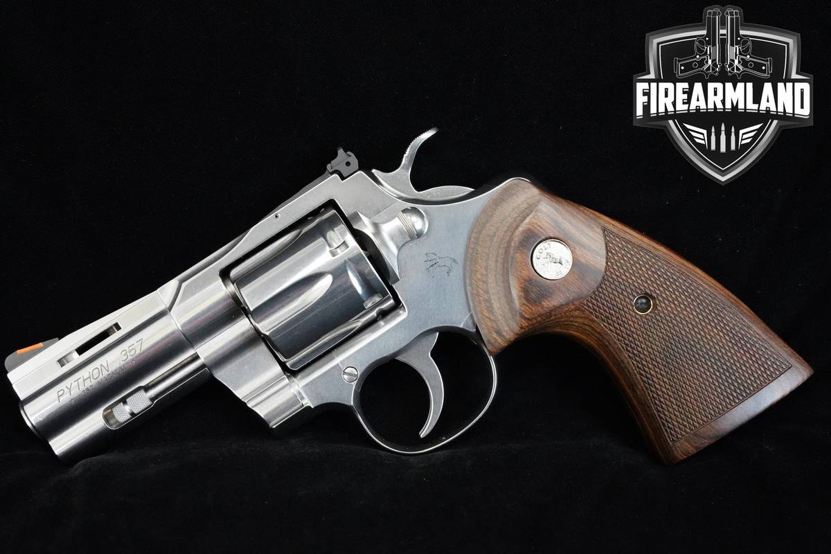 SNAKE GUN Colt Python .357 Magnum 3" Stainless Steel Python Colt +ORIG CASE