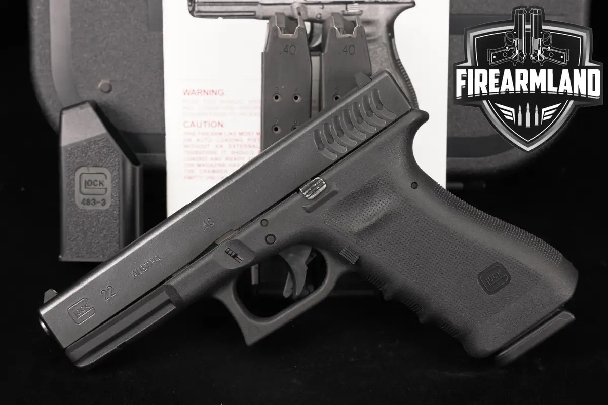 Glock 22 Gen3 G22 Gen 3 RTF2 Fish-Gill Serrations 40 S&W +ORIG CASE