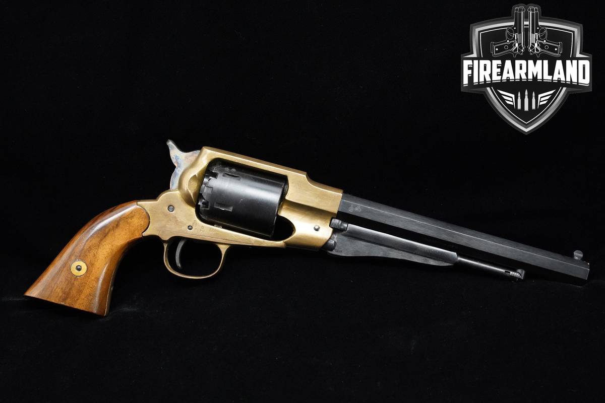 1973 FIE Model 1858 Remington Army 44 BPM 8" Blued/Brass FIE Percussion