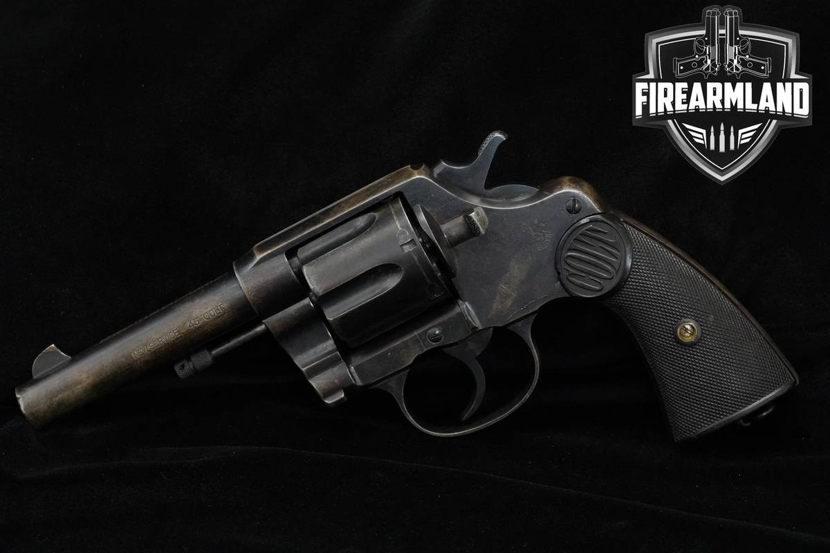 VINTAGE 1907 Colt New Service 45 Colt 4.5" Blued DA/SA