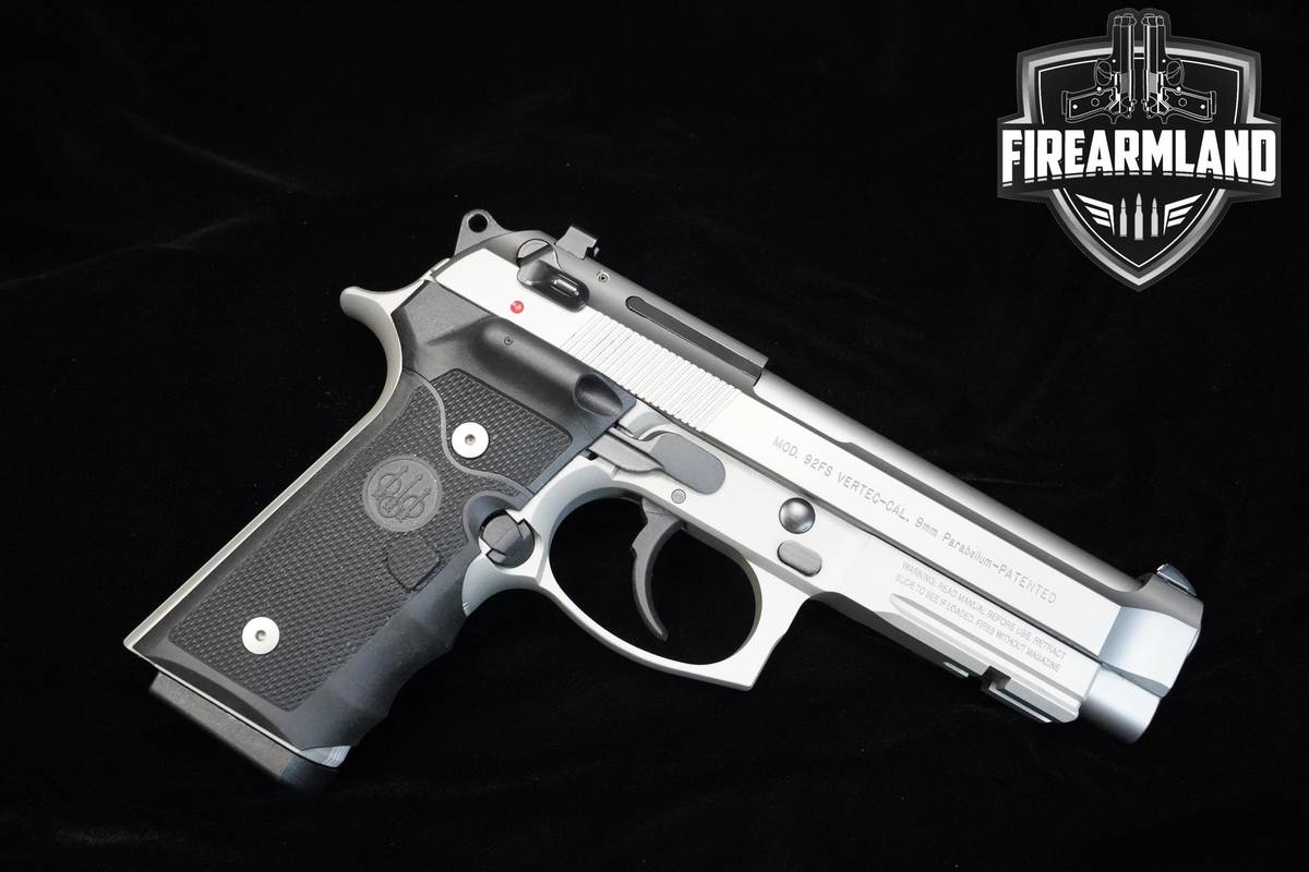 Beretta 92FS Vertec 9mm 4.7" Inox Beretta-92FS 92-FS M9 2 MAGS & ORIG CASE