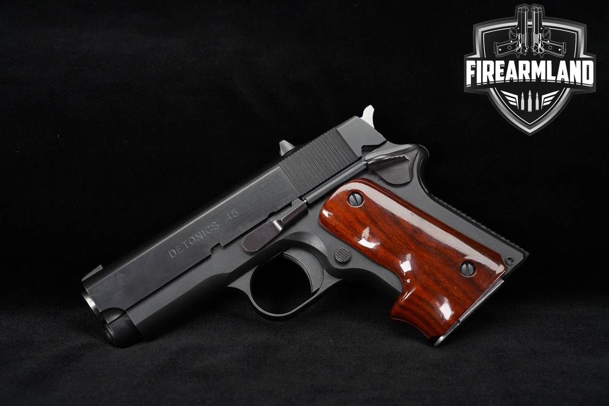 1980s Detonics Combat Master Mk-1 45-ACP Compact 1911 3.5" Blued MK1