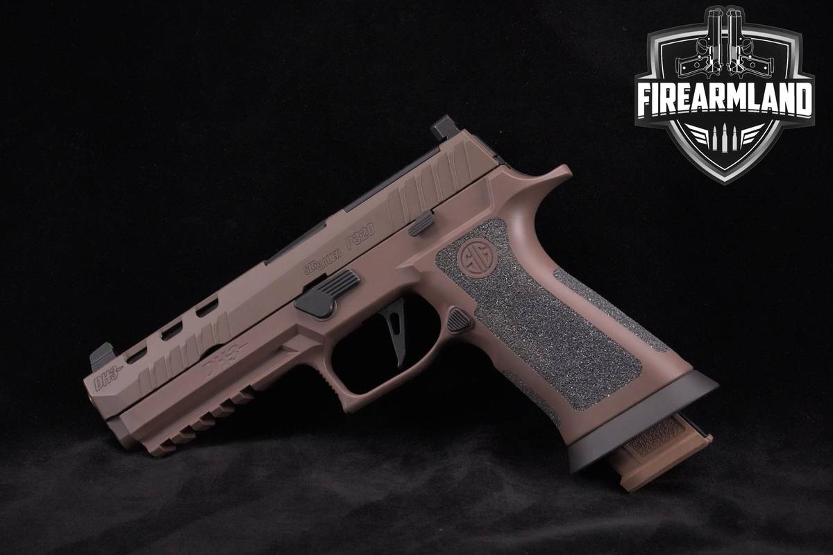 Sig Sauer XFIVE DH3 Custom Works 9mm 5" Coyote Tan Sig-Sauer XFIVE-DH3 DH-3