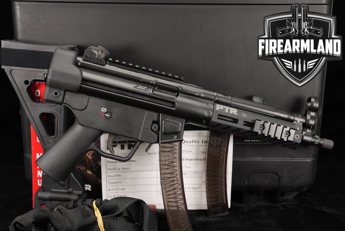 PTR Industries 9CT 9mm 9-CT PTR9 MP5 Roller-Delayed THREADED +2 MAGS, CASE