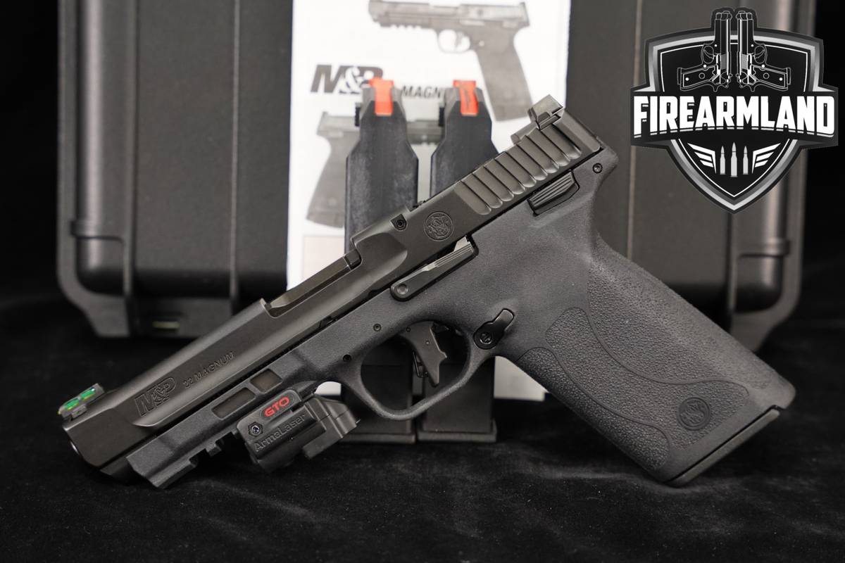 Smith & Wesson M&P22 Magnum S&W M&P 22 WMR +3 MAGS, ORIG CASE, ARMALASER