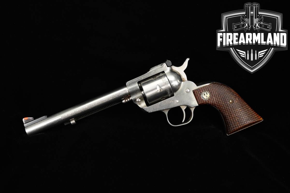 1982 Ruger New Model Single-Six 22 WMR 6.5" Satin Stainless Single6